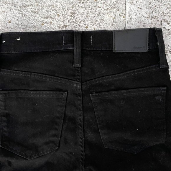 Madewell Women Jeans Black Denim Skinny 10 in High Rise Jeans Size 25 - Picture 10 of 11